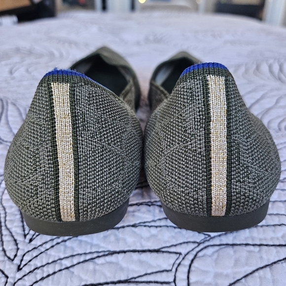 EUC Rothy's The Point Safari Green Giraffe Women’s Size 6.5 - Picture 7 of 16